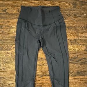 Lululemon All the Right Places Cropped Legging Pant Tight 23" Women Size 8 Navy